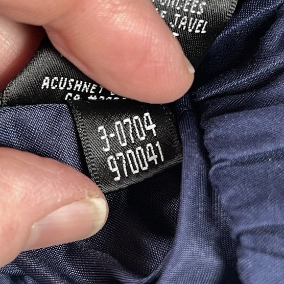 FootJoy FJ Mens Windbreaker Jacket Size L Navy Blue Golf Pullover Pockets V Neck - Picture 9 of 11